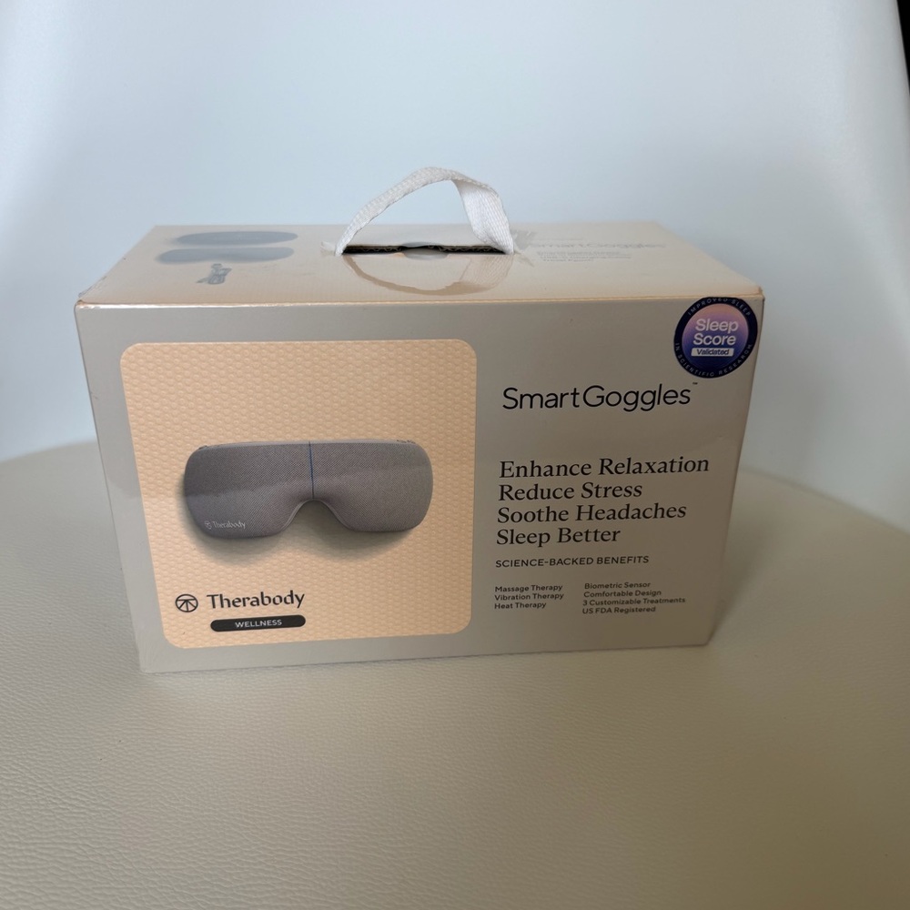 NEW Factory Sealed Therabody SmartGoggles - Smart Eye & Temple Massager